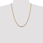 14K 2.5mm Franco with Lobster Clasp Chain