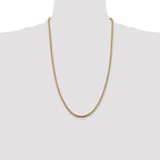14K 2.5mm Franco with Lobster Clasp Chain
