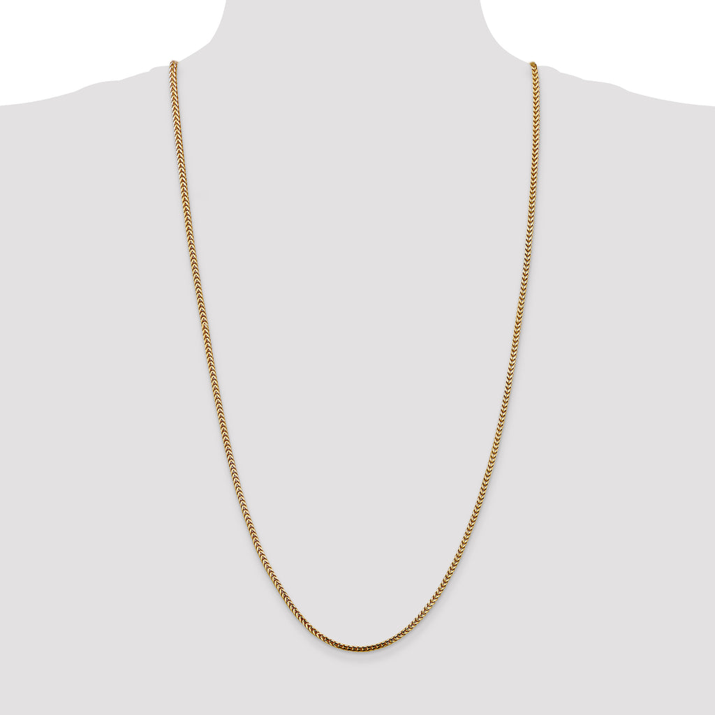 14K 2.5mm Franco with Lobster Clasp Chain