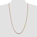 14K 2.5mm Franco with Lobster Clasp Chain