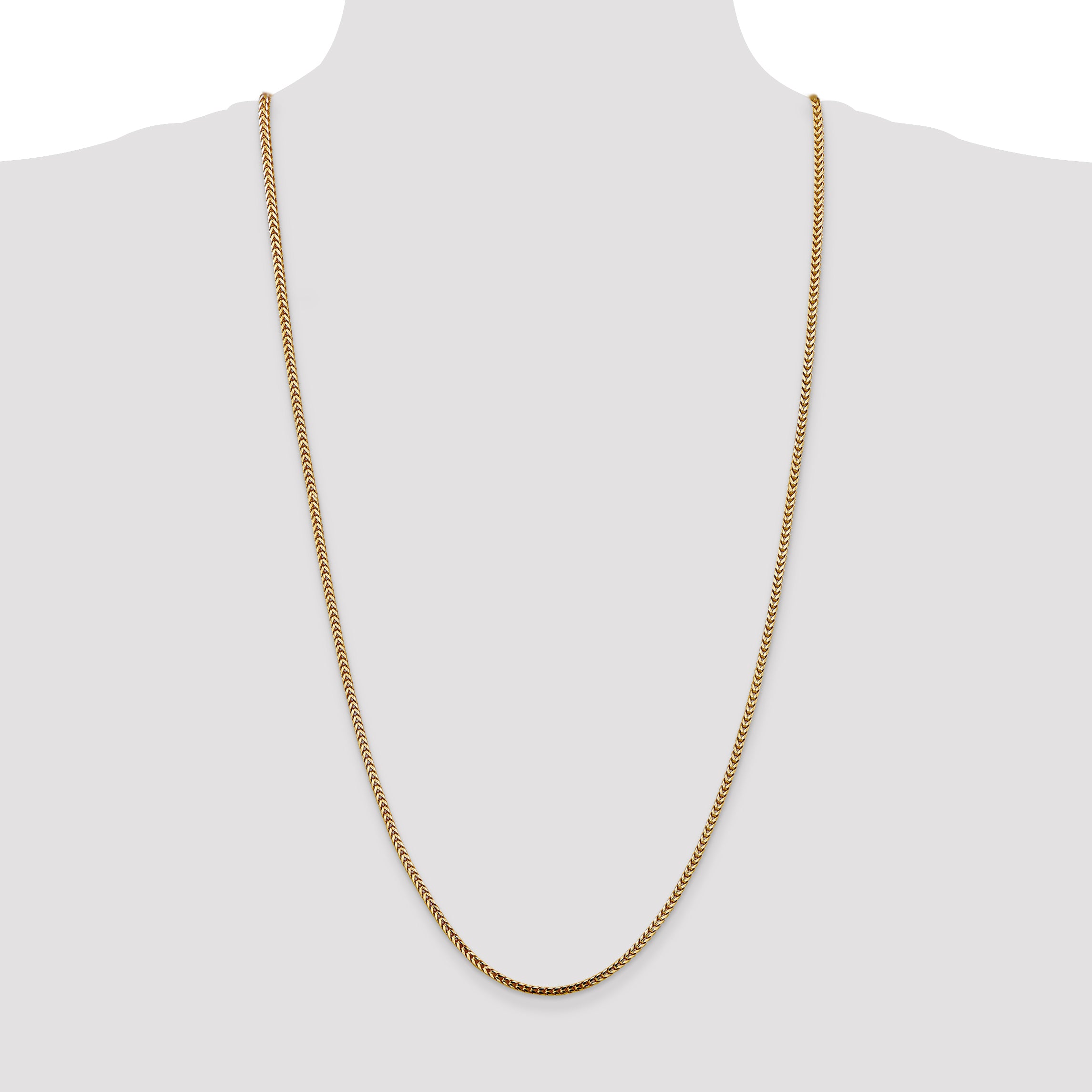 14K 2.5mm Franco with Lobster Clasp Chain