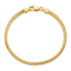 14K 2.5mm Franco with Lobster Clasp Chain