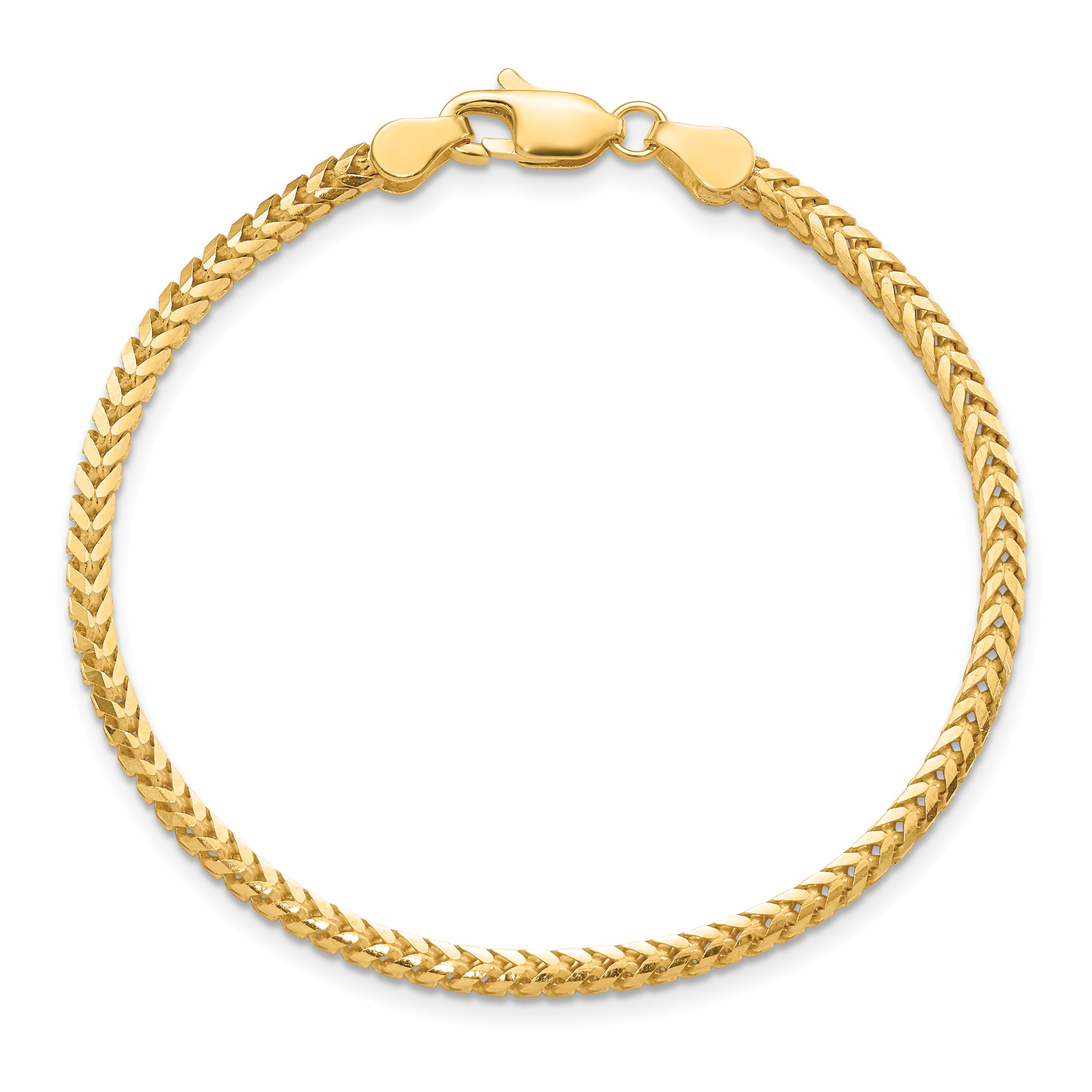 14K 2.5mm Franco with Lobster Clasp Chain