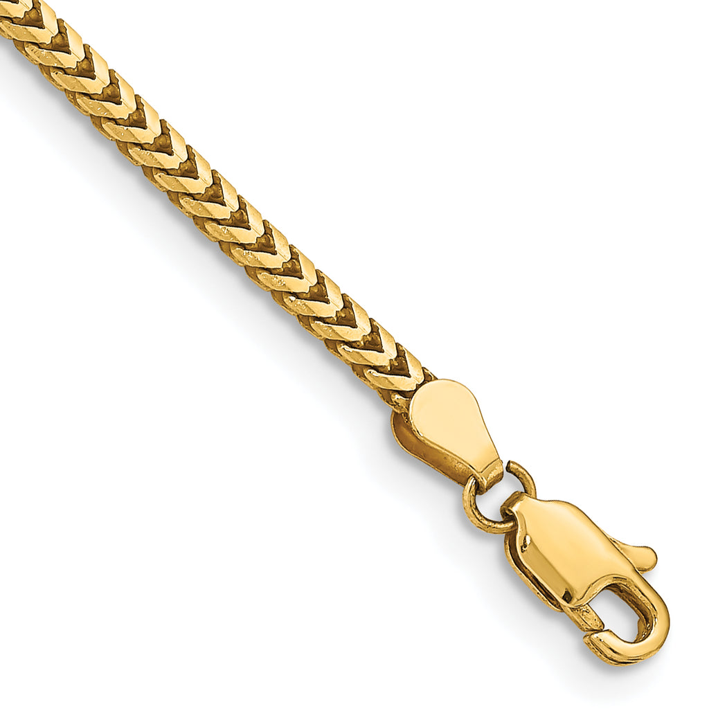 14K 2.5mm Franco with Lobster Clasp Chain
