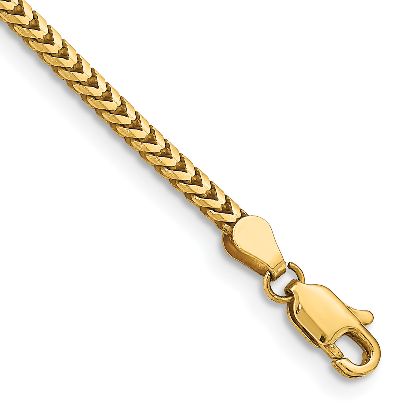 14K 2.5mm Franco with Lobster Clasp Chain