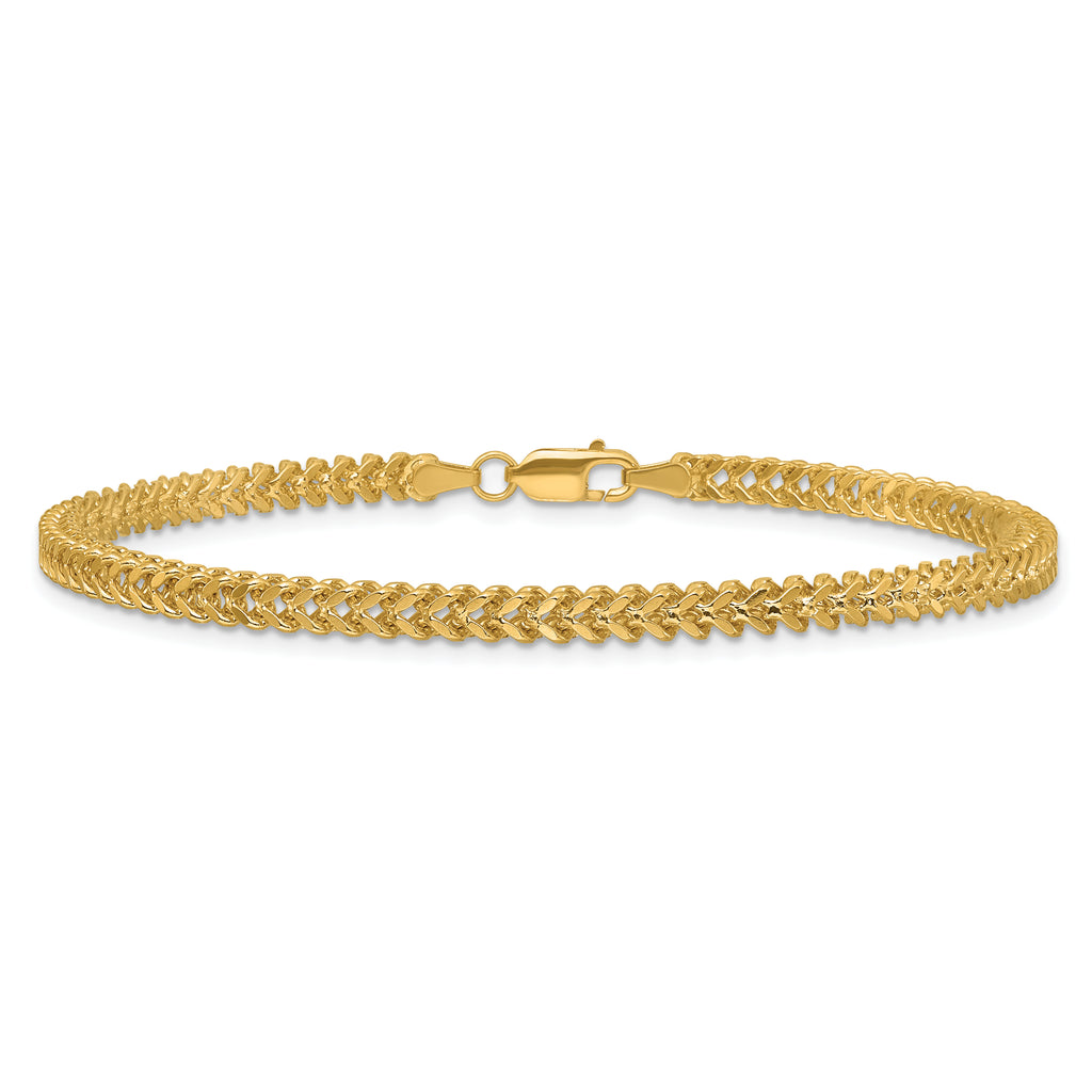 14K 2.5mm Franco with Lobster Clasp Chain