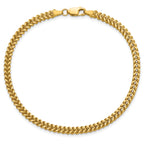 14K 2.5mm Franco with Lobster Clasp Chain