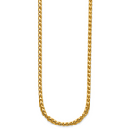 14K 3.7mm Franco with Fancy Lobster Clasp Chain