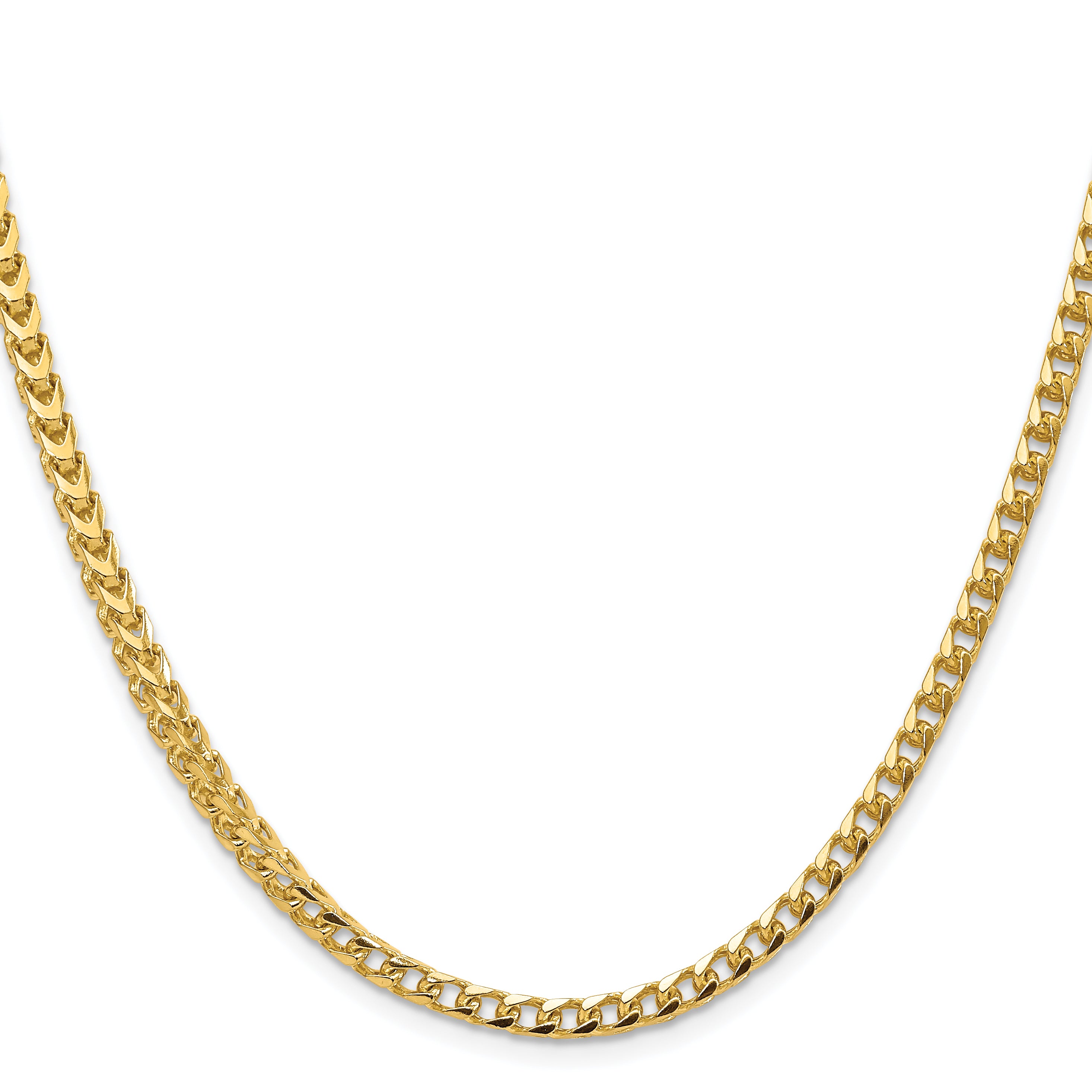 14K 26 inch 3.7mm Franco with Fancy Lobster Clasp Chain