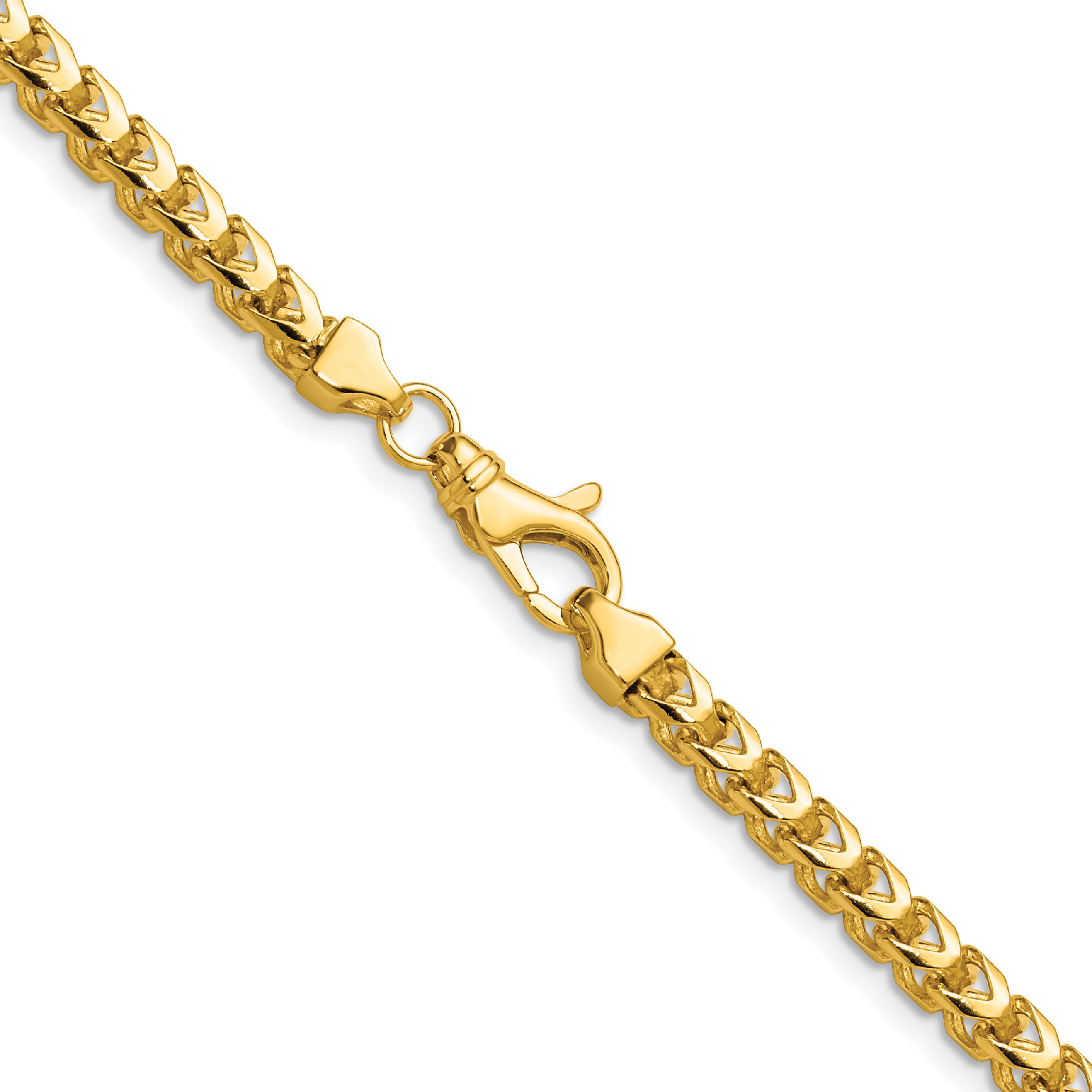 14K 26 inch 3.7mm Franco with Fancy Lobster Clasp Chain