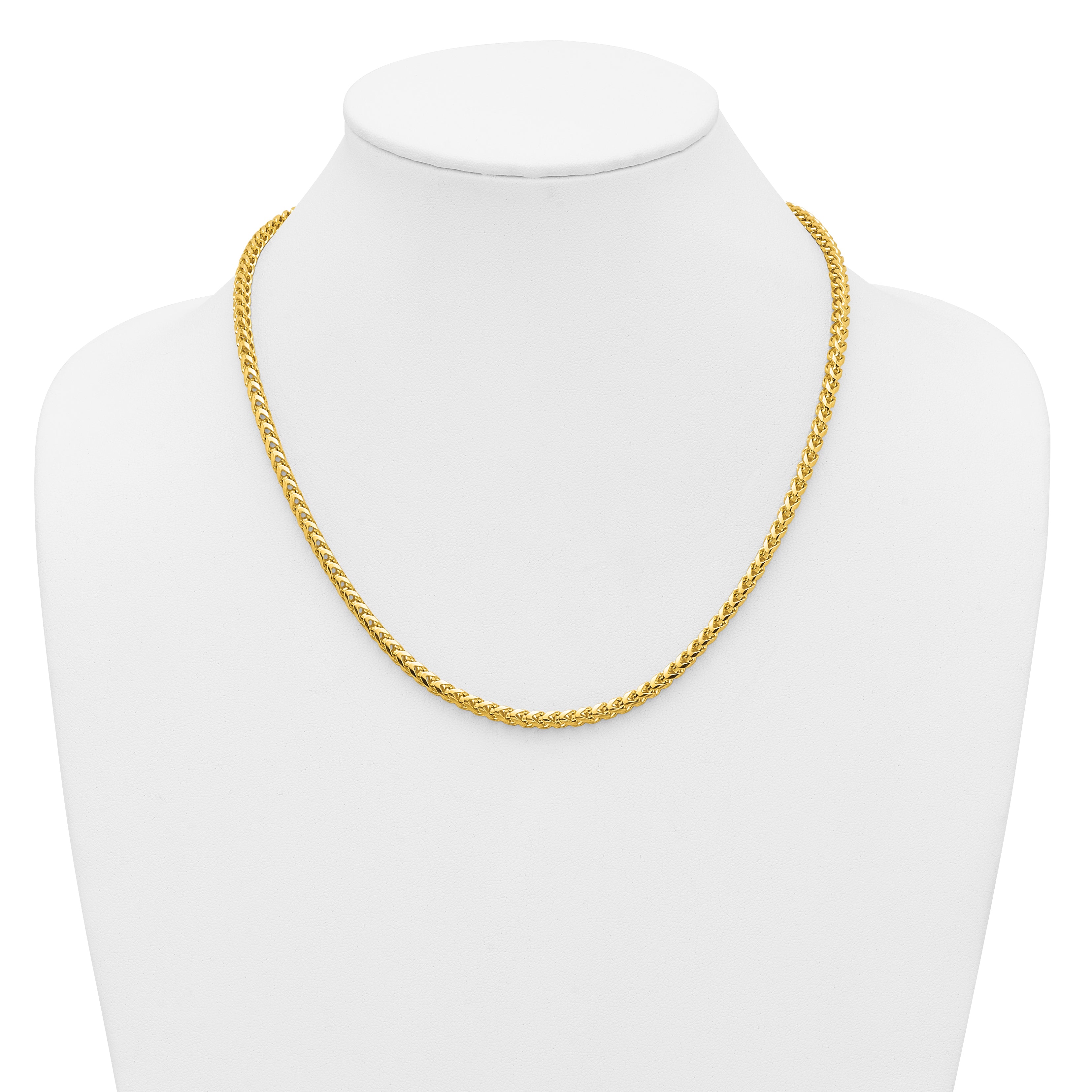 14K 20 inch 3.7mm Franco with Fancy Lobster Clasp Chain