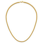 14K 3.7mm Franco with Fancy Lobster Clasp Chain