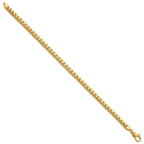 14K Yellow Gold Solid Franco Chain Necklace 3.7mm