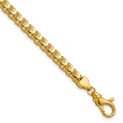14K 9 inch 3.7mm Franco with Fancy Lobster Clasp Chain