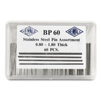 60-piece Stainless Steel Pin Assortment