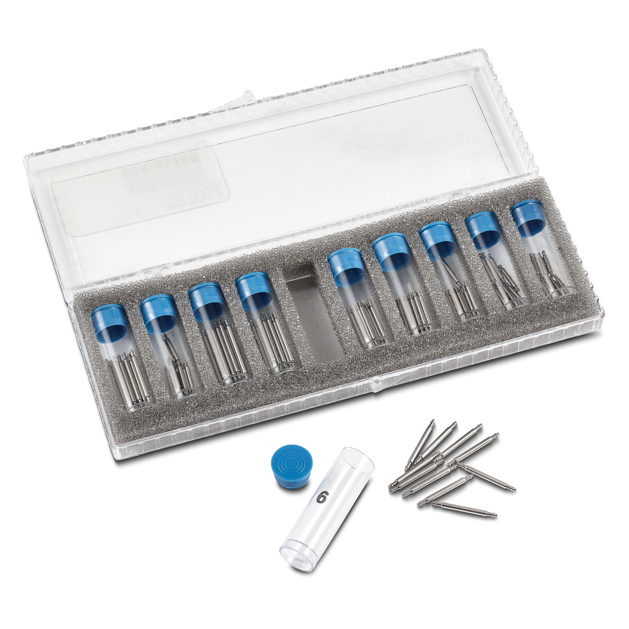 100-piece Short-Tip Watch Buckle Spring Bar Kit Secondary image