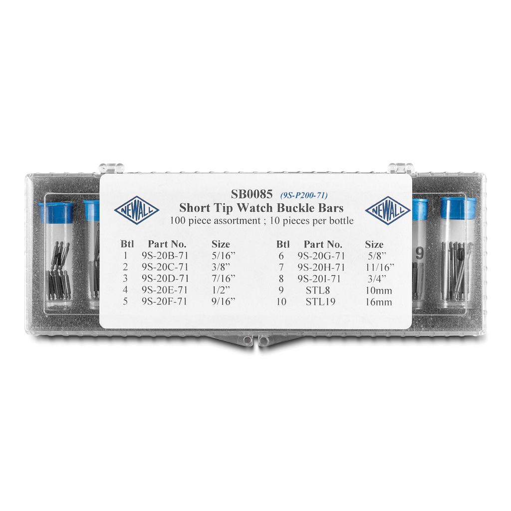 100-piece Short-Tip Watch Buckle Spring Bar Kit