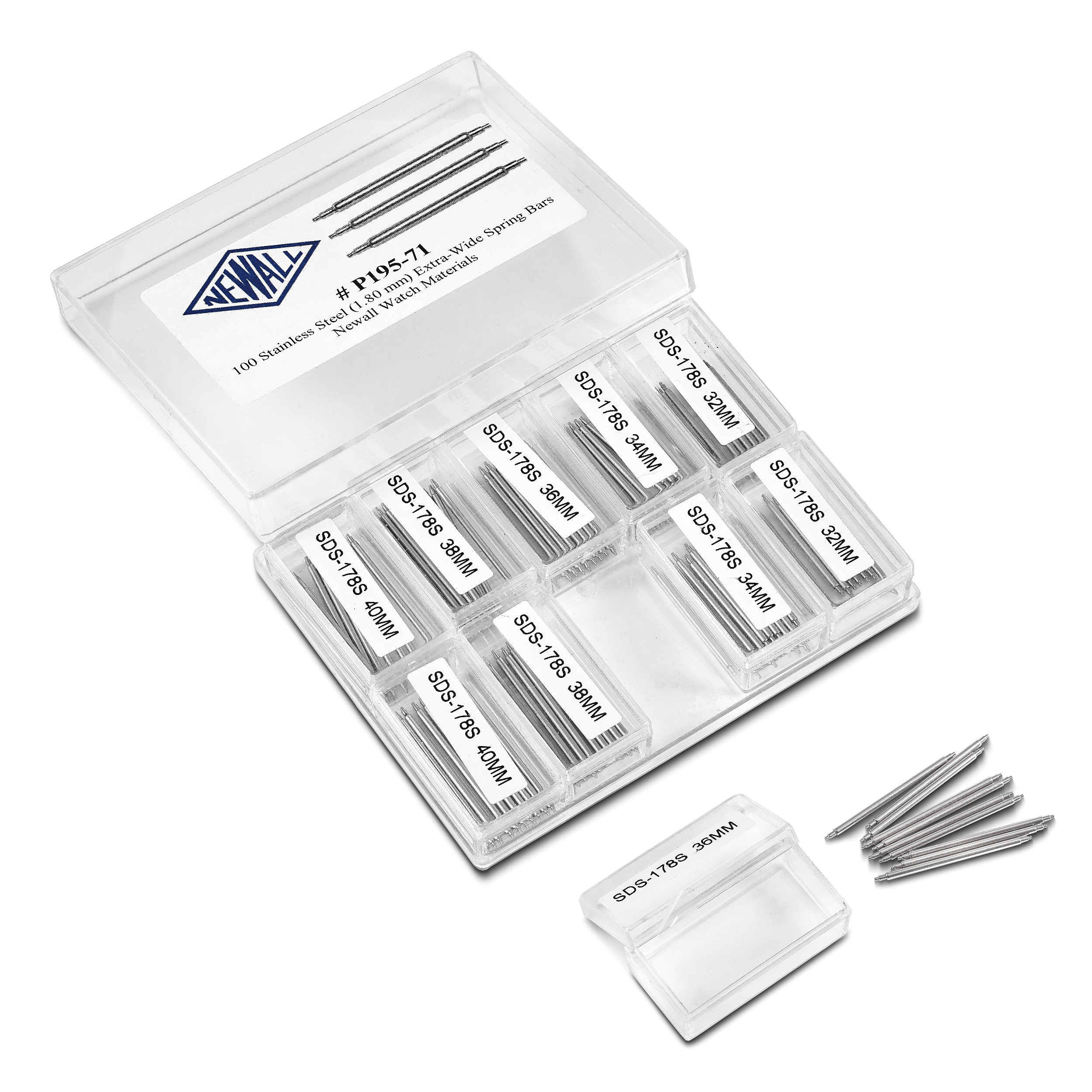 100-piece Extra-Wide (32-40mm) Spring Bar Kit Secondary image