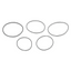 60-piece Extra-Wide O-ring Gasket Kit