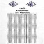 50 piece Extra-Wide Flat 1.0mm Mineral Glass Crystal Kit