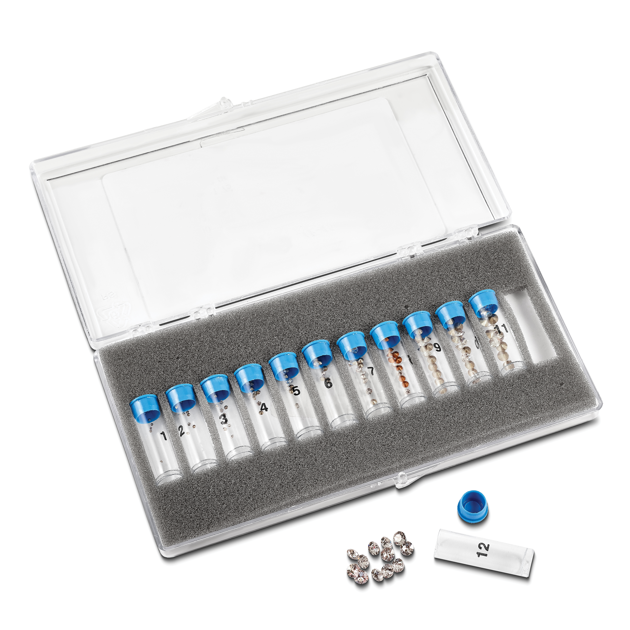 144-piece Foilback Clear Crystal Stone Assortment