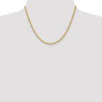 14K 18 inch 2.8mm Flat Wheat with Lobster Clasp Chain