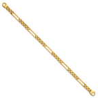 14k Polished 6mm Fancy Open Multi Link 8 inch Bracelet
