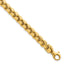 14k Polished 7.5mm Fancy Rounded Box Link 8 inch Bracelet