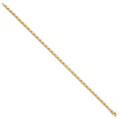 14k Polished 2.6mm Fancy Chevron Link 8.25 inch Bracelet
