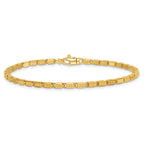14k Polished 2.6mm Fancy Chevron Link 8.25 inch Bracelet