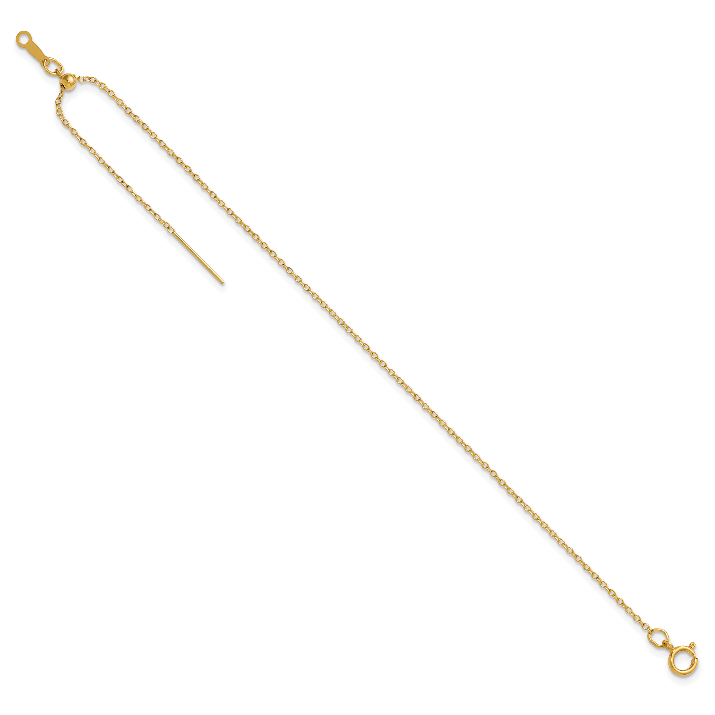 1/20 14K Gold Filled 1.15mm Adjusable Add-a-Bead Cable Bracelet