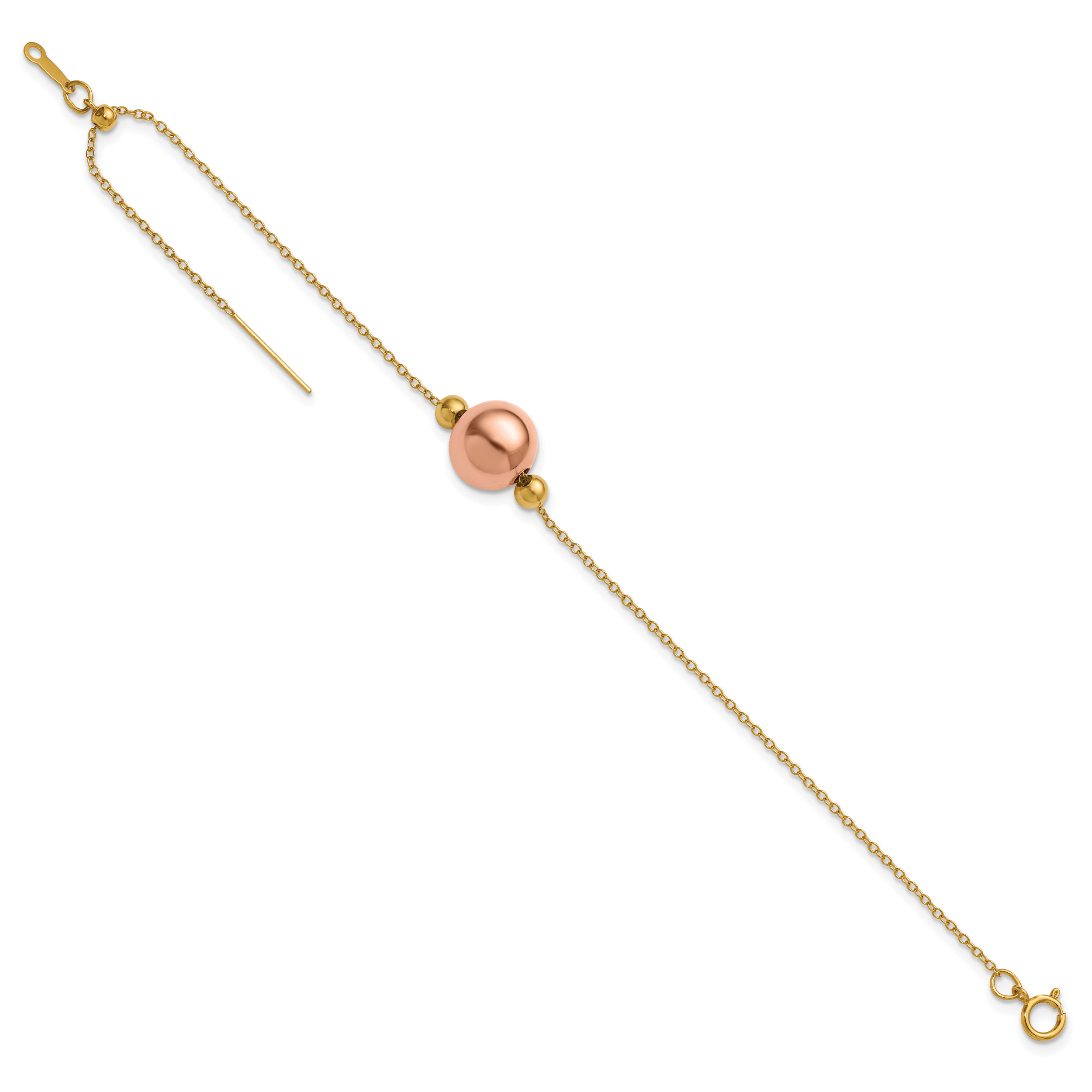 1/20 14K Gold Filled 1.15mm Adjusable Add-a-Bead Cable Bracelet