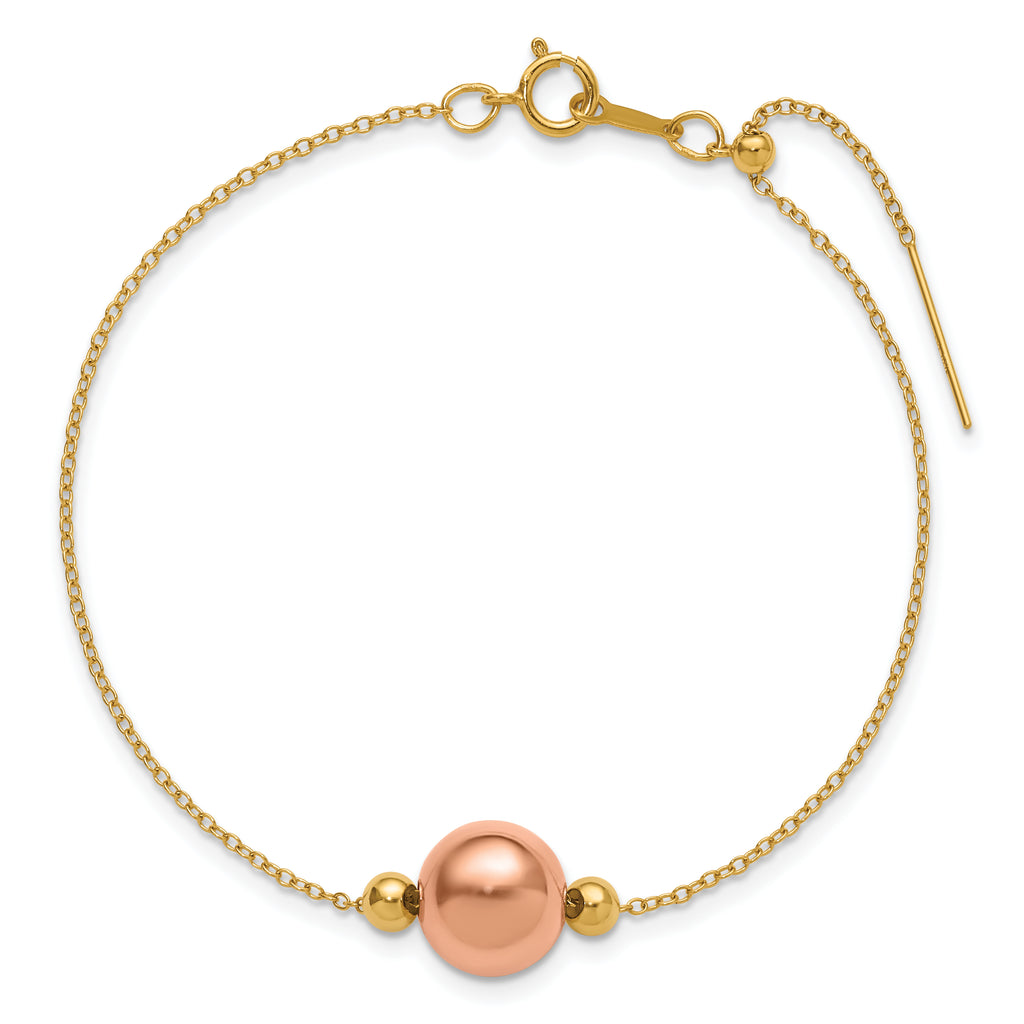 1/20 14K Gold Filled 1.15mm Adjusable Add-a-Bead Cable Bracelet