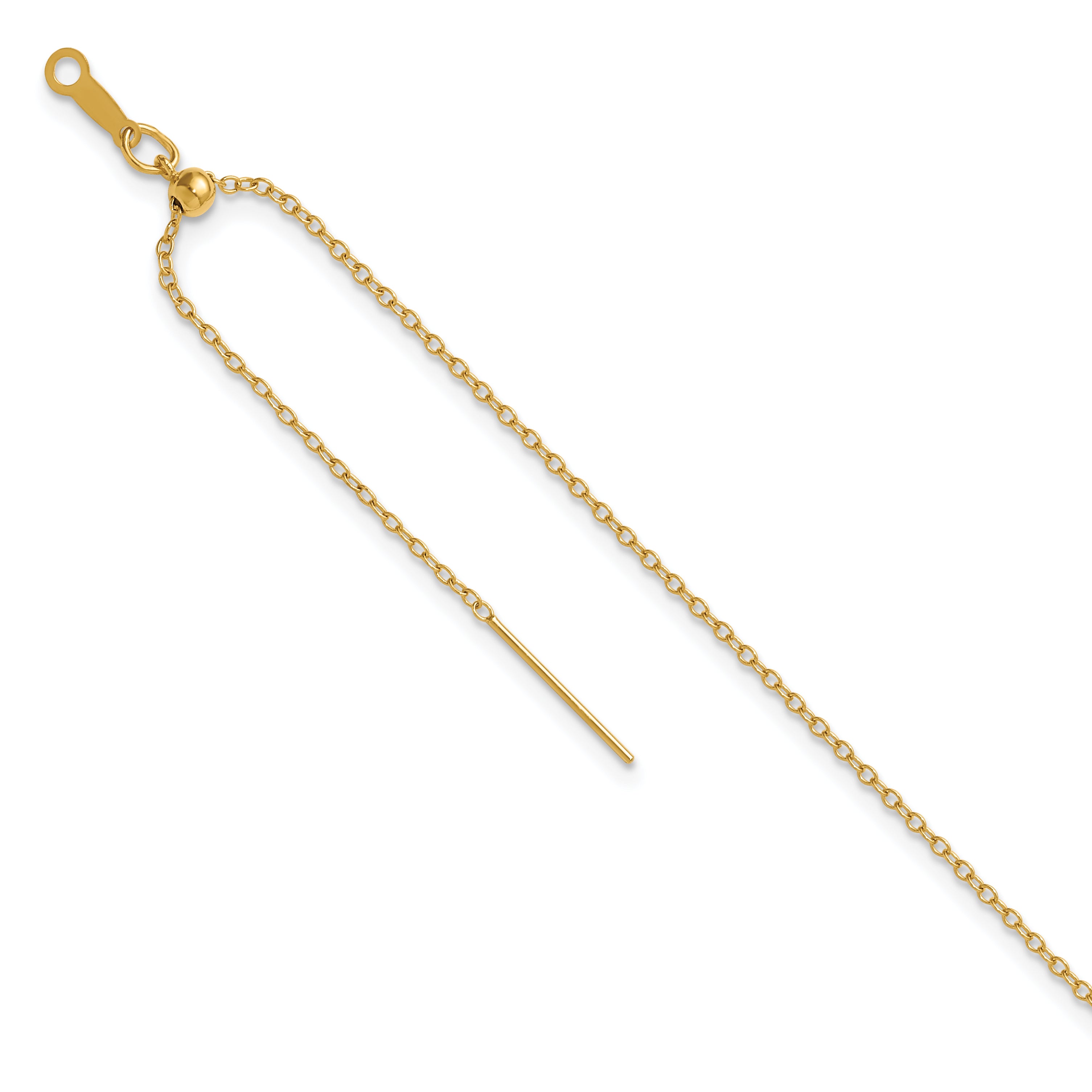 1/20 14K Gold Filled 1.15mm Adjusable Add-a-Bead Cable Bracelet Main image
