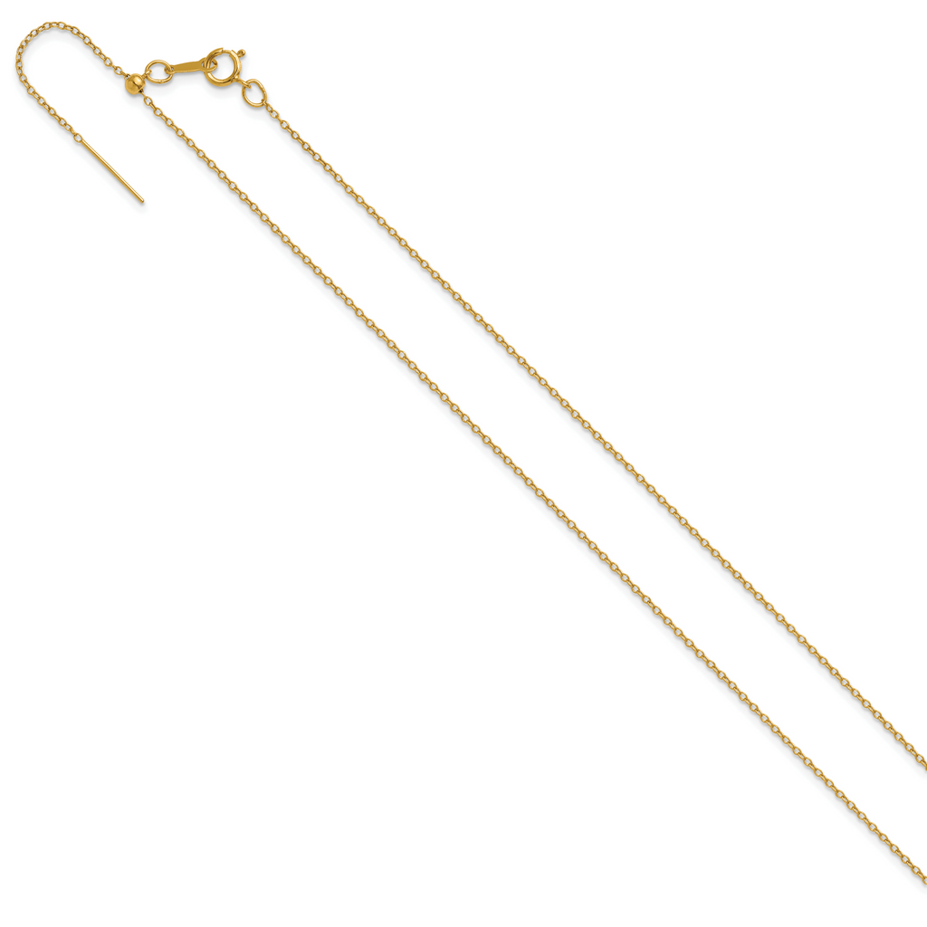 1/20 14K Gold Filled 1.15mm Adjustable Add-A-Bead Cable Chain
