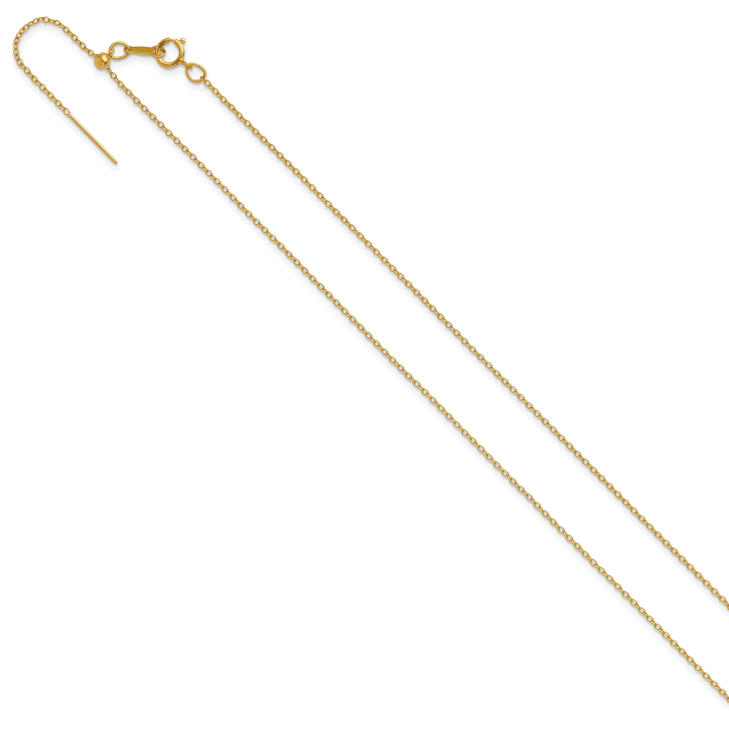 1/20 14K Gold Filled 1.15mm Adjustable Add-A-Bead Cable Chain