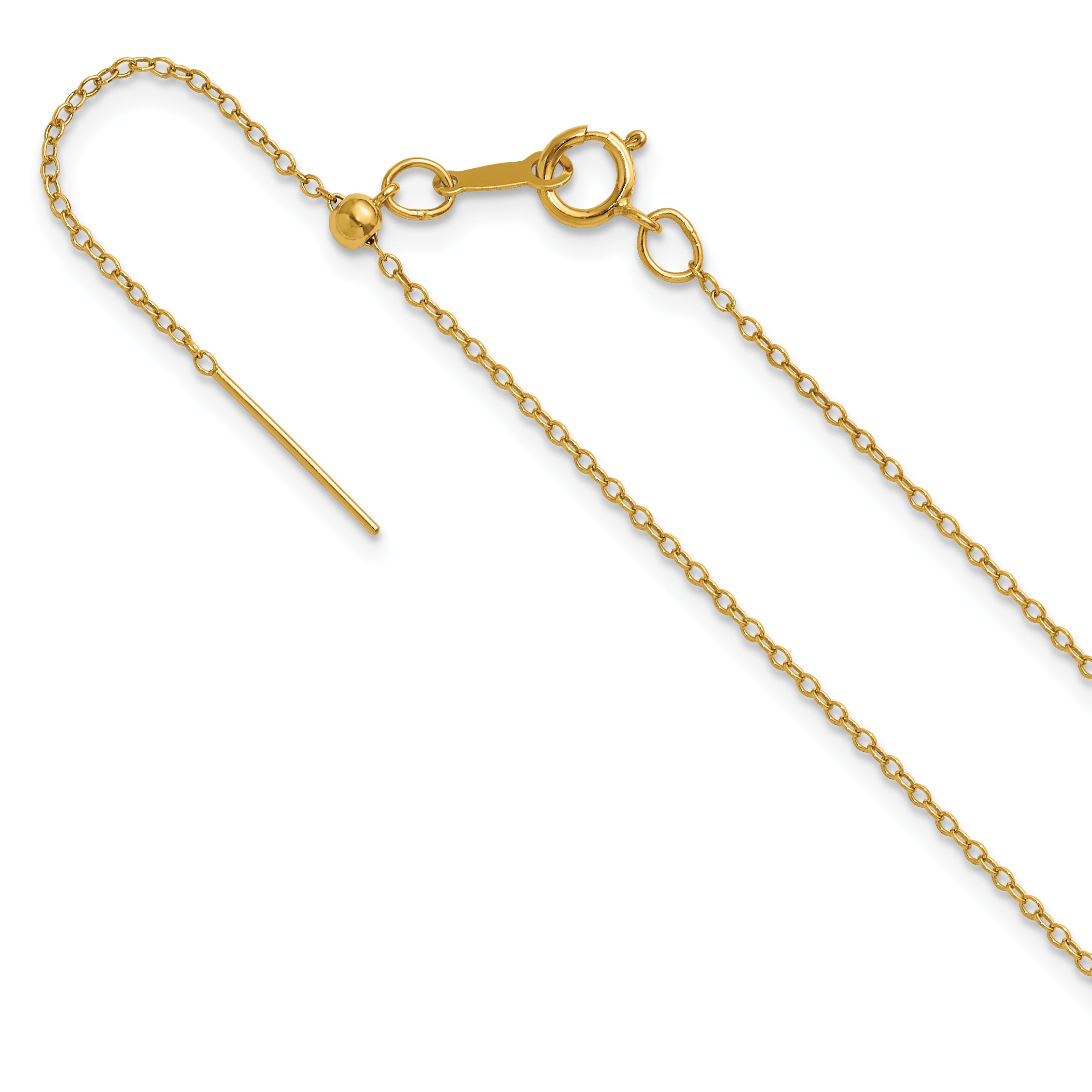 1/20 14K Gold Filled 1.15mm Adjustable Add-A-Bead Cable Chain