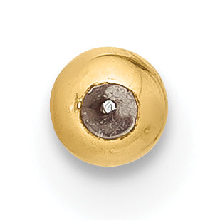 1/20 14K Gold Filled 3.0mm w/ID Silicone Polished Bead