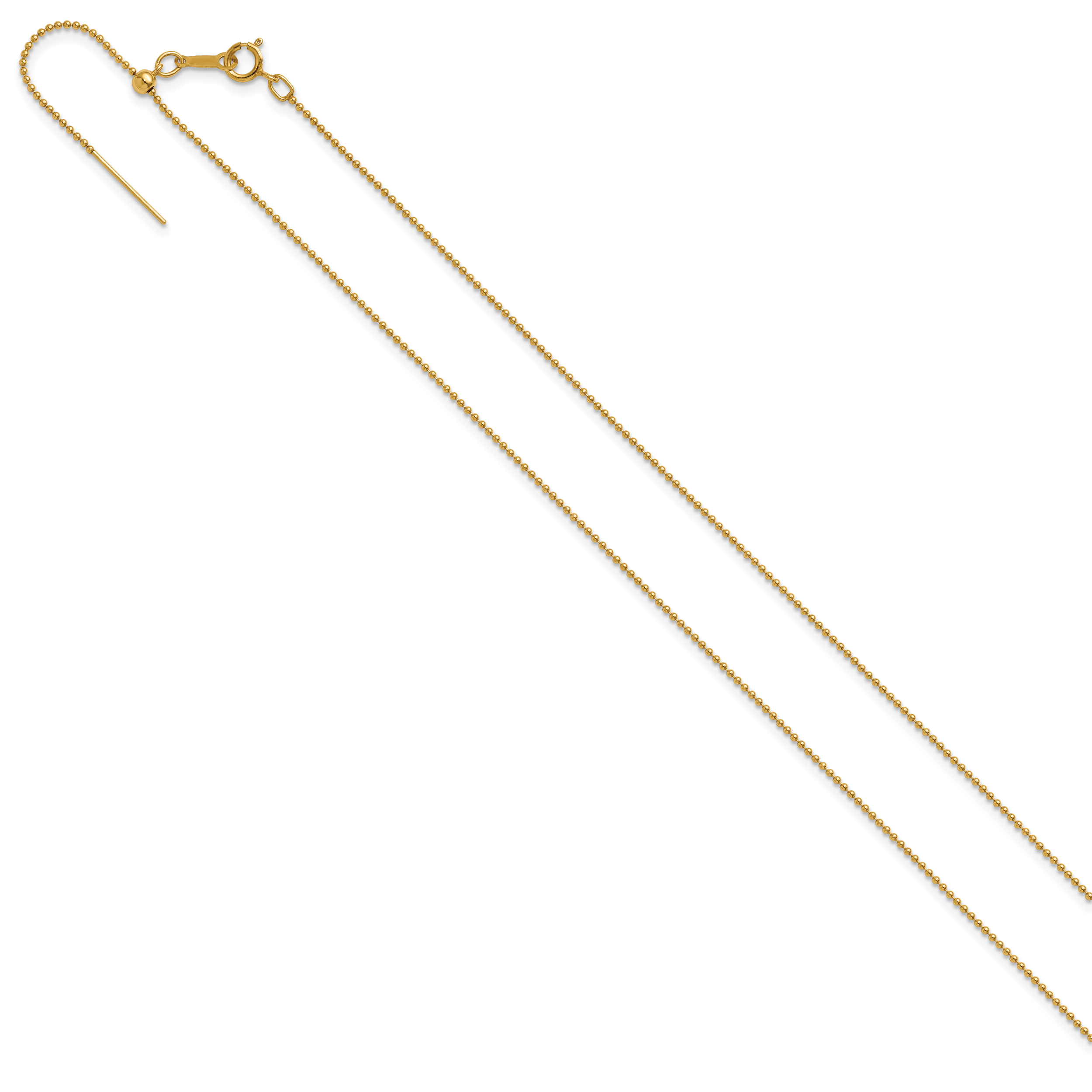 1/20 14K Gold Filled 1.0mm Adjustable Add-A-Bead Beaded Chain Secondary image