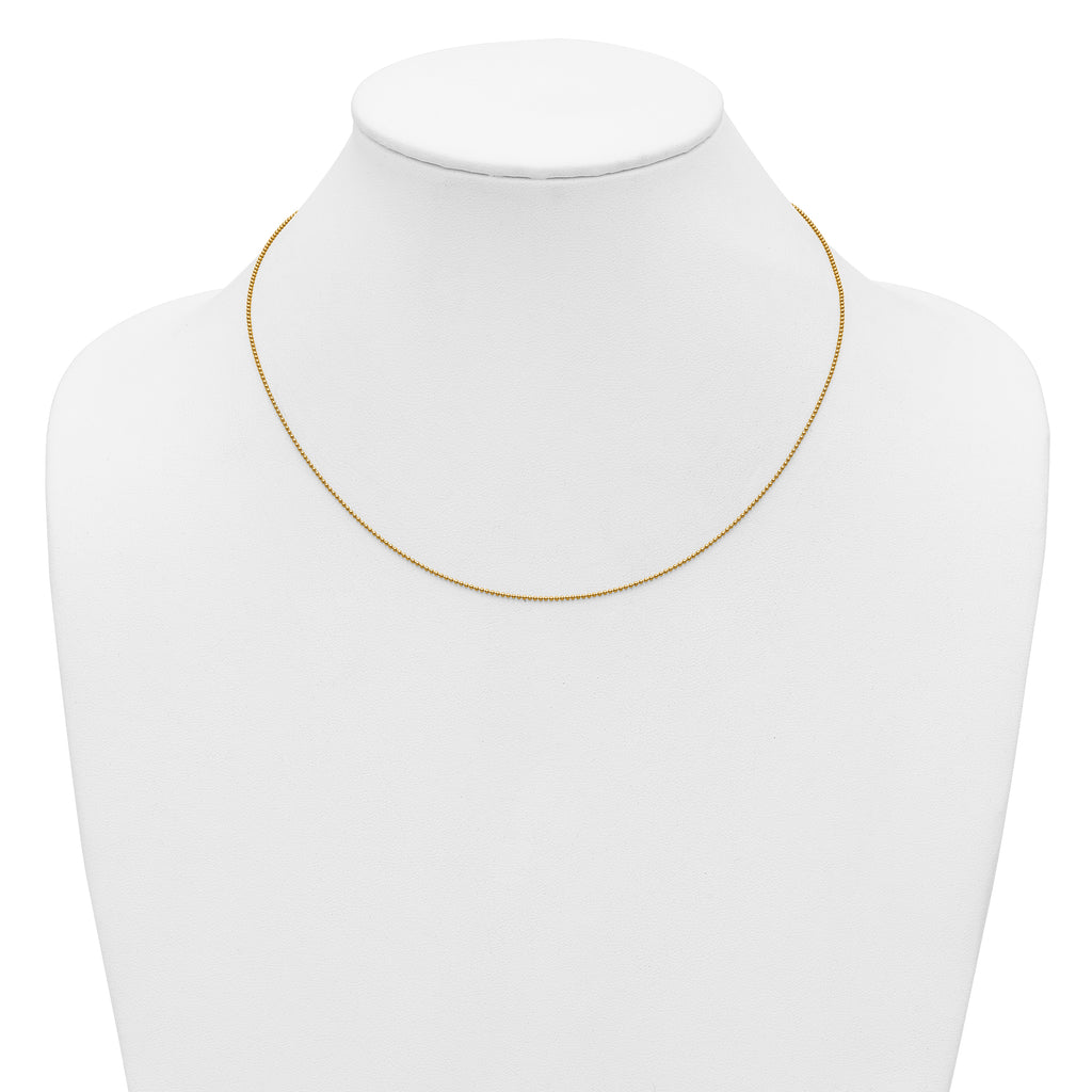 1/20 14K Gold Filled 1.0mm Adjustable Add-A-Bead Beaded Chain