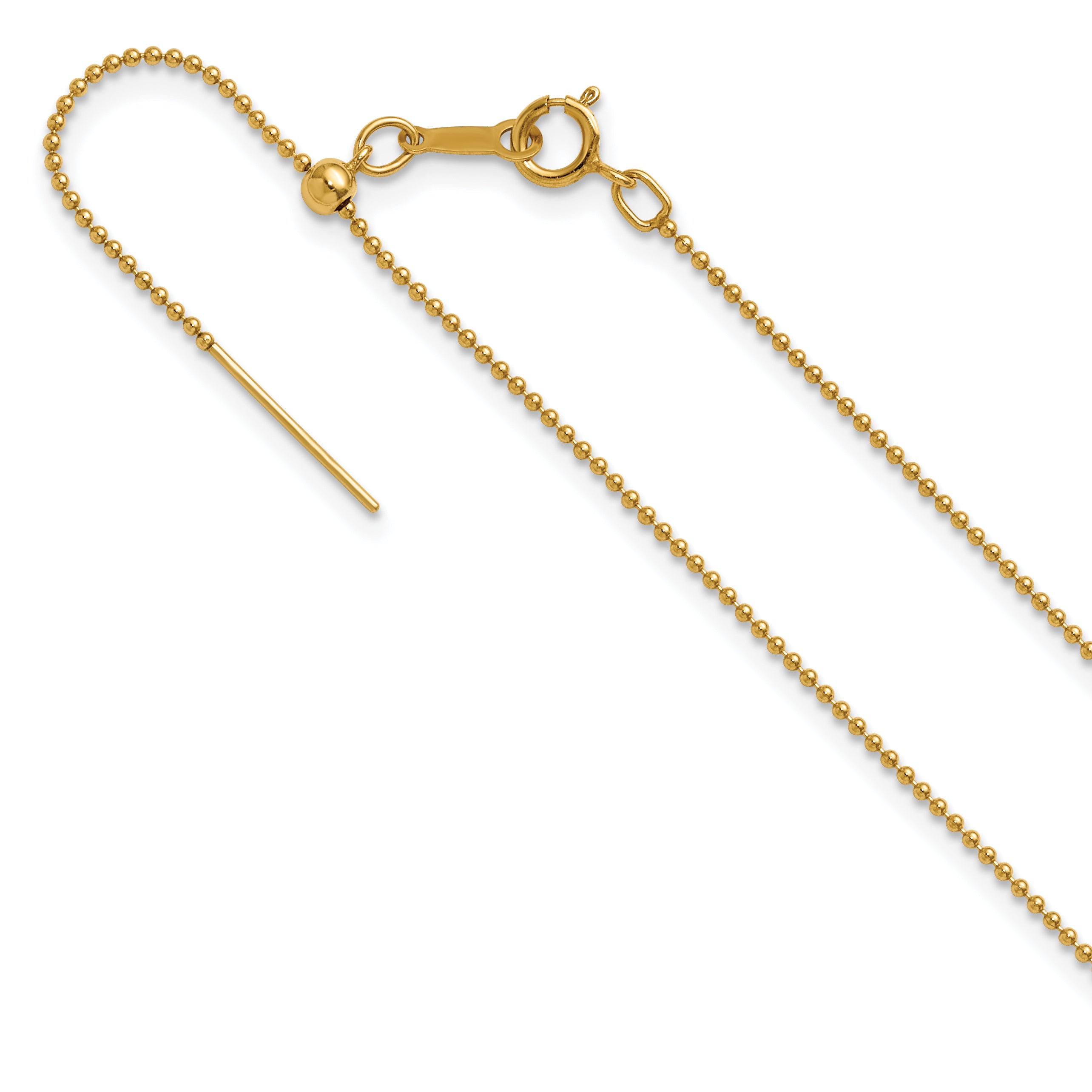 1/20 14K Gold Filled 1.0mm Adjustable Add-A-Bead Beaded Chain