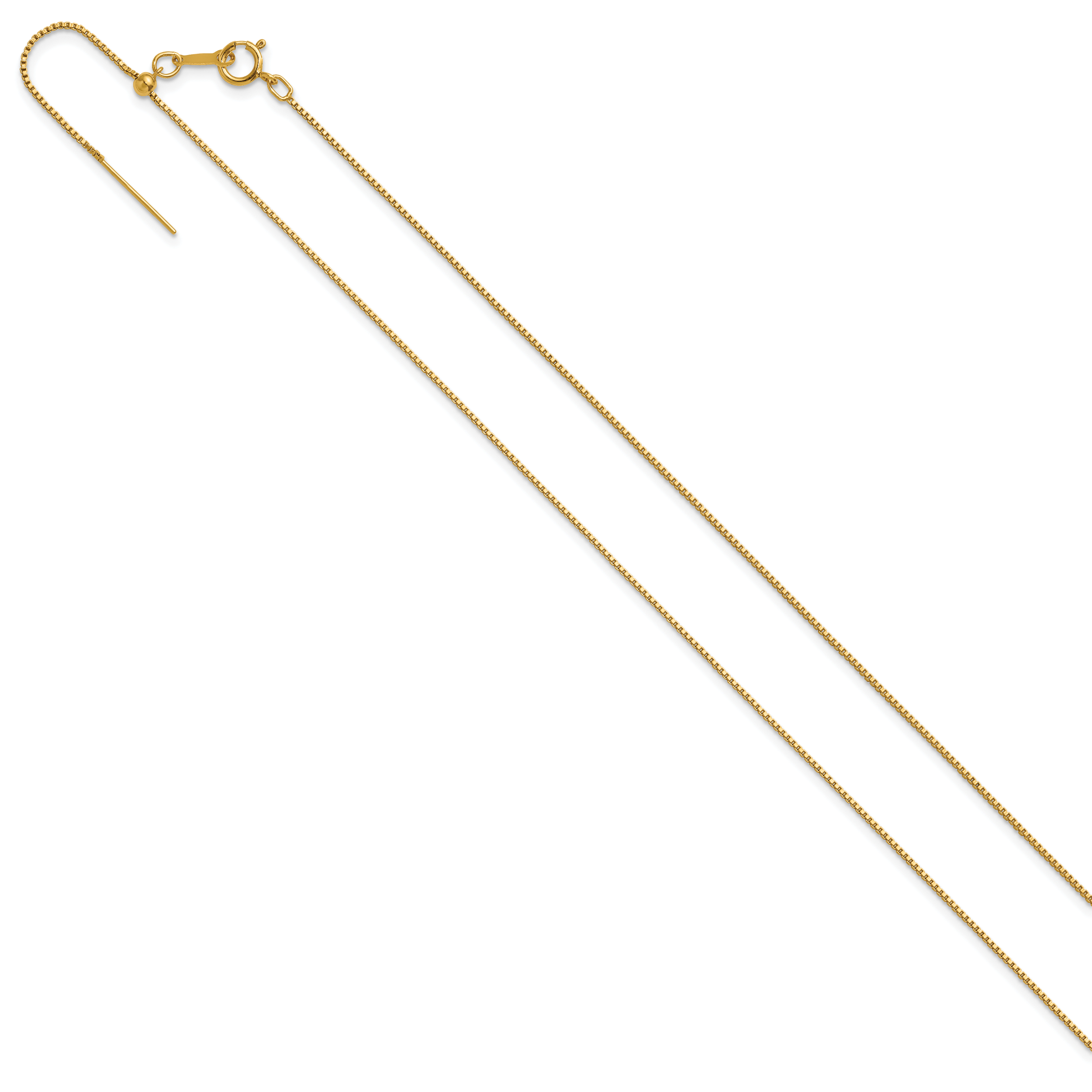 1/20 14K Gold Filled .90mm Adjustable Add-A-Bead Box Chain