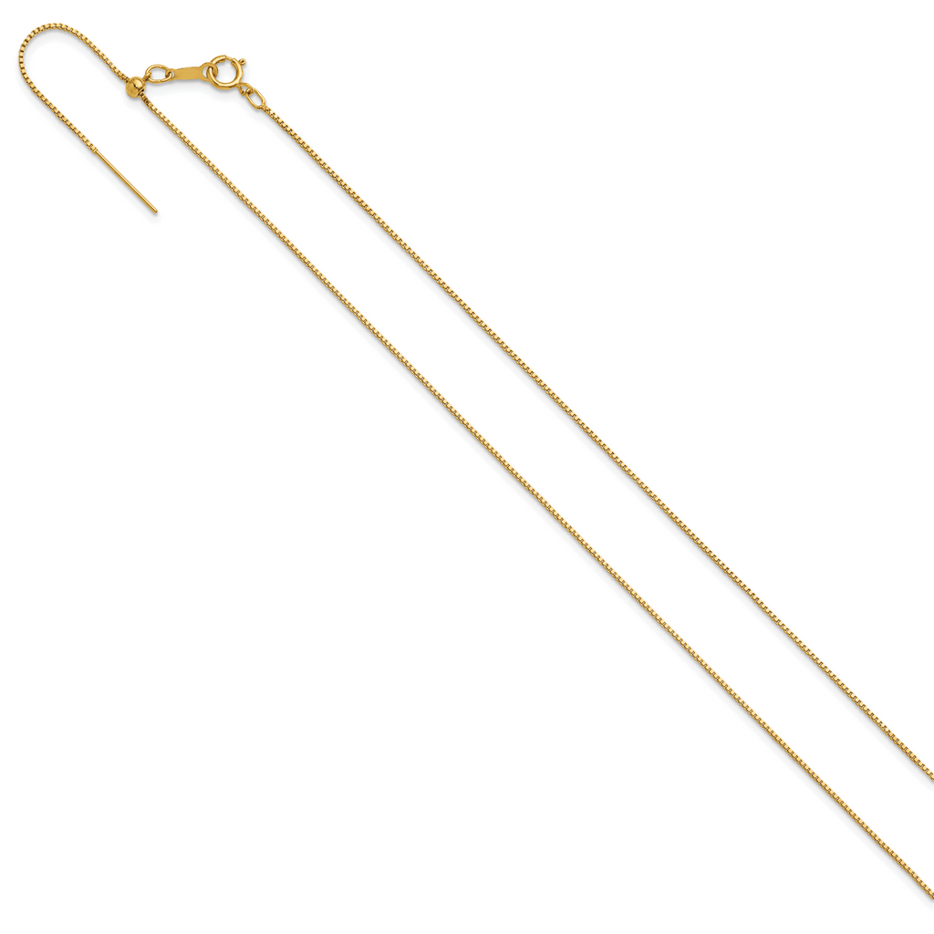 1/20 14K Gold Filled .90mm Adjustable Add-A-Bead Box Chain