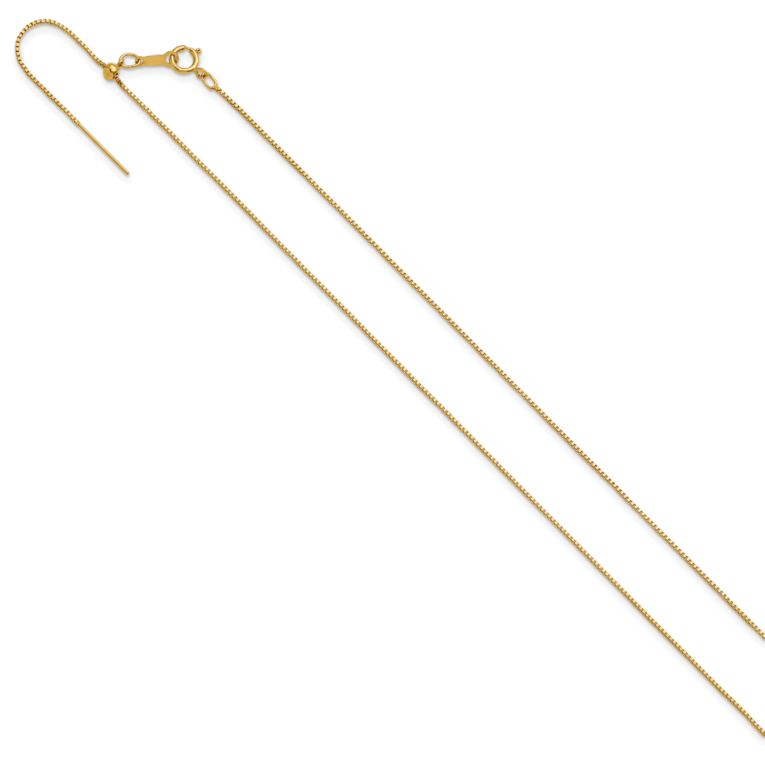 1/20 14K Gold Filled .90mm Adjustable Add-A-Bead Box Chain