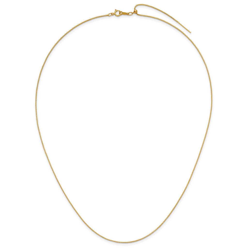1/20 14K Gold Filled .90mm Adjustable Add-A-Bead Box Chain