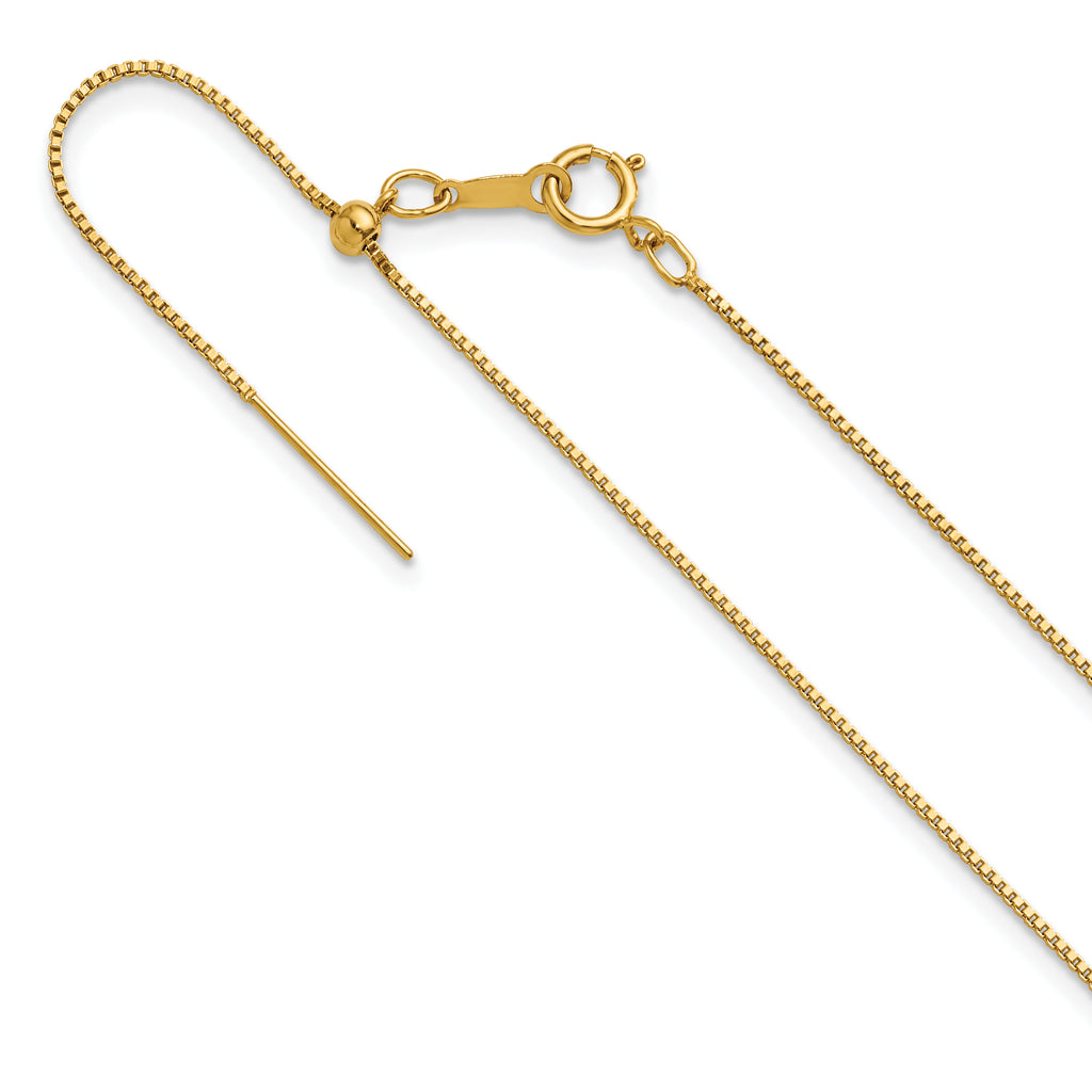 1/20 14K Gold Filled .90mm Adjustable Add-A-Bead Box Chain