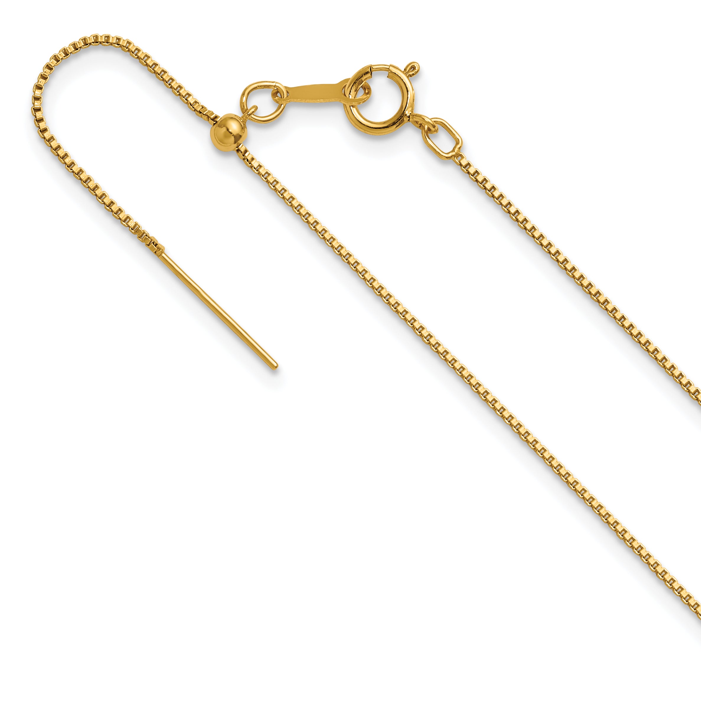 1/20 14K Gold Filled .90mm Adjustable Add-A-Bead Box Chain