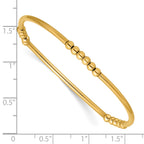 1/20 14K Gold Filled 3.0mm Beaded Tube Stretch Bracelet