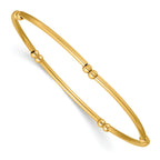 1/20 14K Gold Filled 3.0mm Beaded Tube Stretch Bracelet