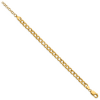 1/20 14K Gold Filled 5.40mm Flat Curb with ext. Bracelet